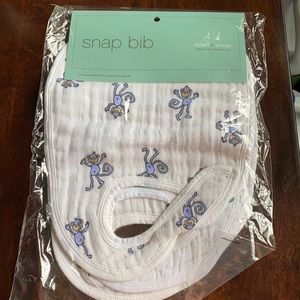 NEW Aden + Anis Cotton Muslin Snap Bibs